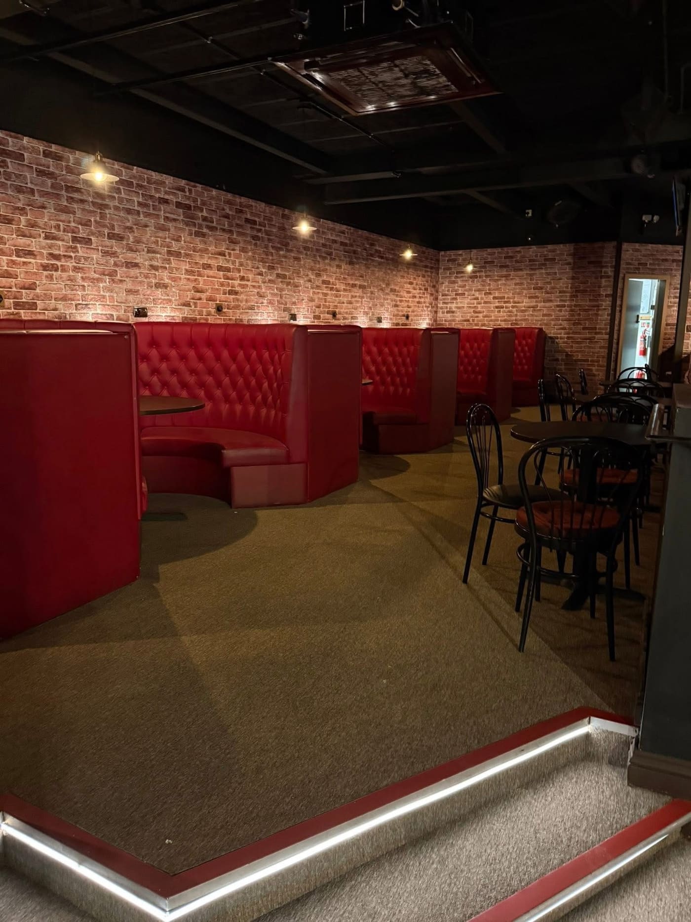 Commercial fit-out with bespoke booth seating